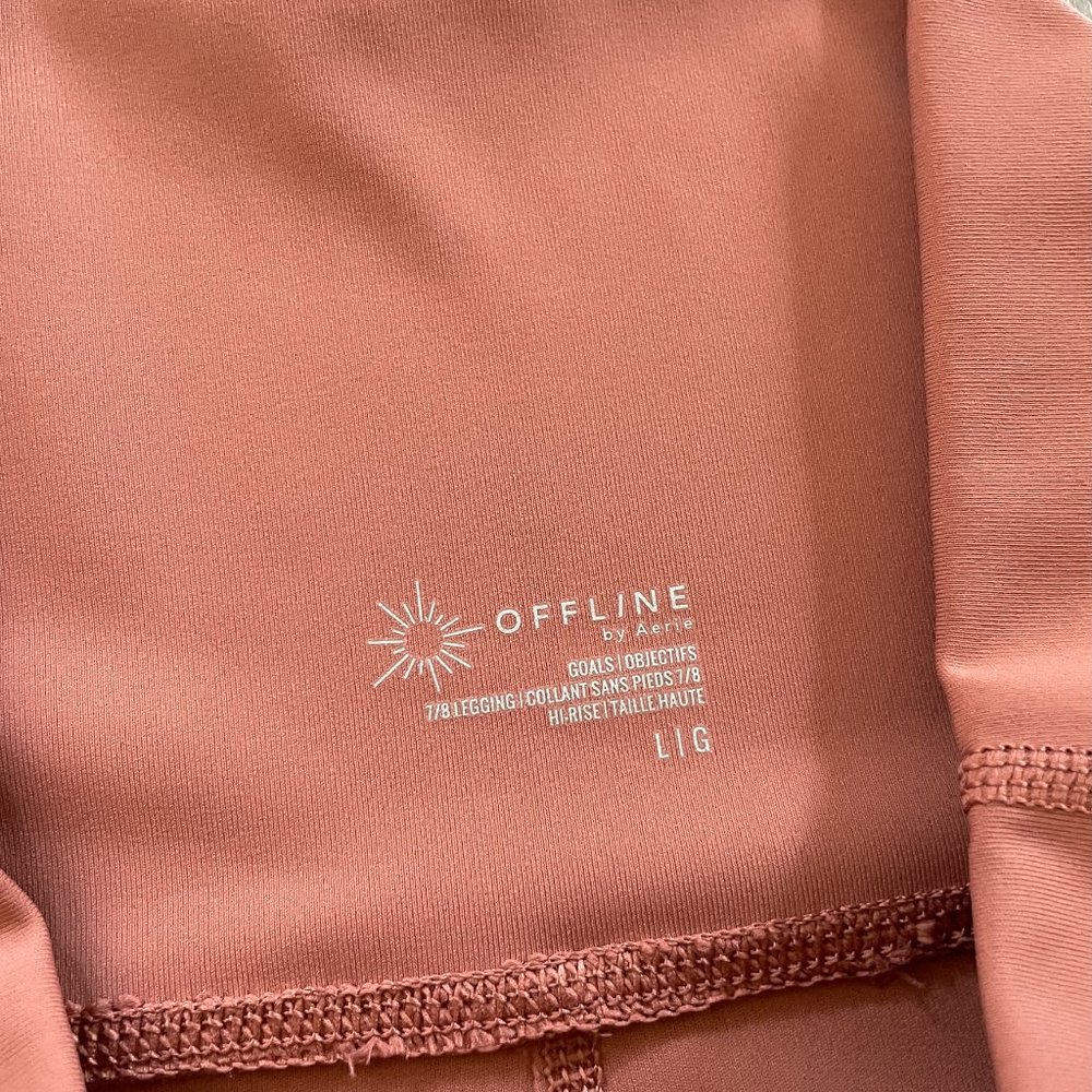 aerie | Offline by aerie Scalloped Peach Leggings - Picture 6 of 9